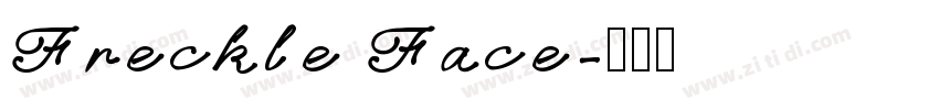 Freckle Face字体转换